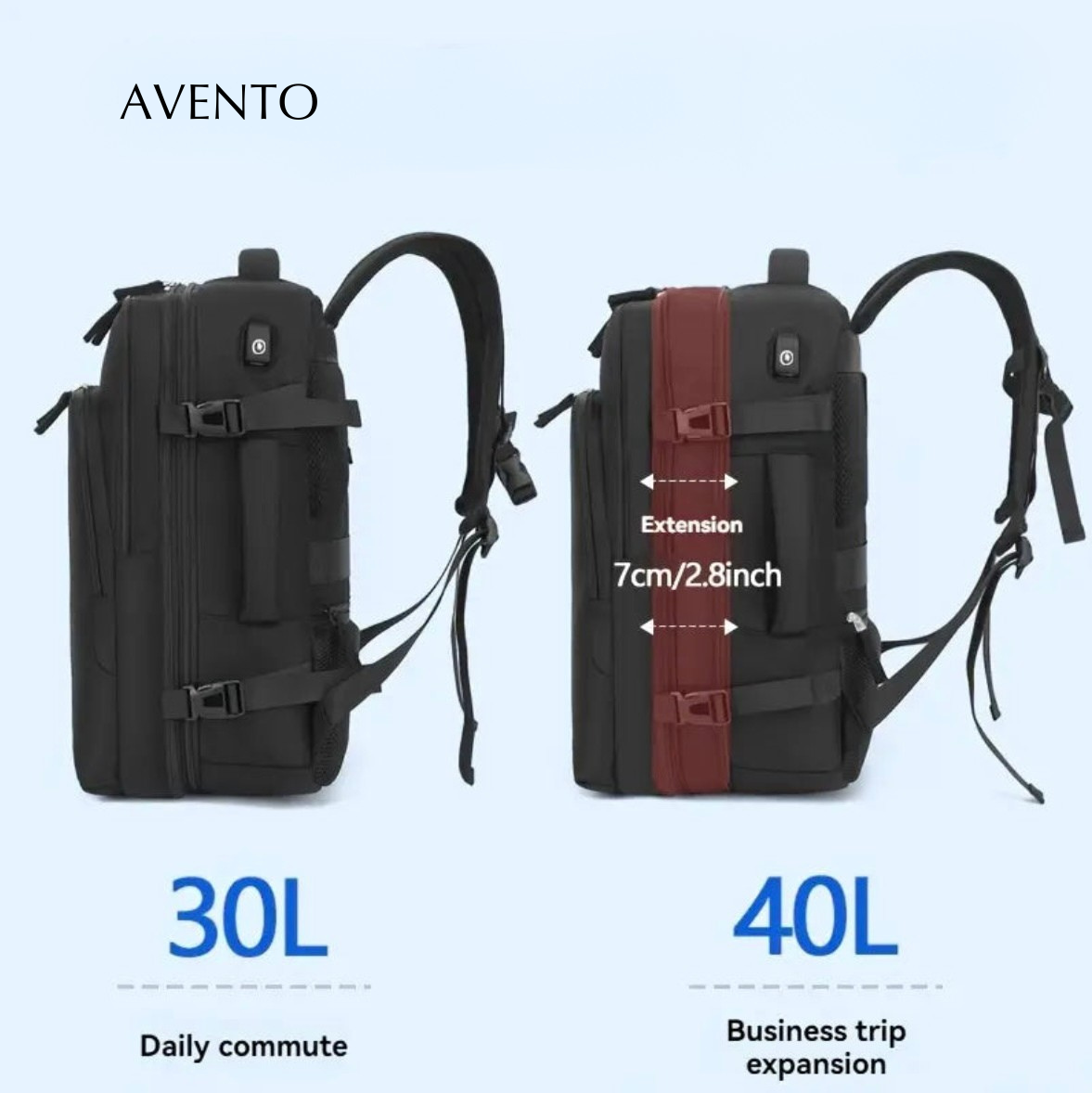 Avento-Tasche – Handgepäckgröße, zugelassen für Billigflieger!