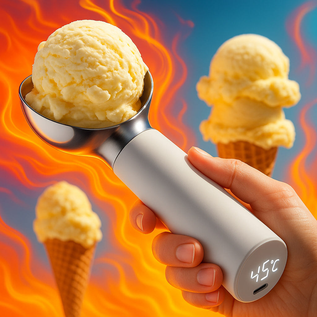Heated Ice Cream Scoop – Smooth scooping, every time